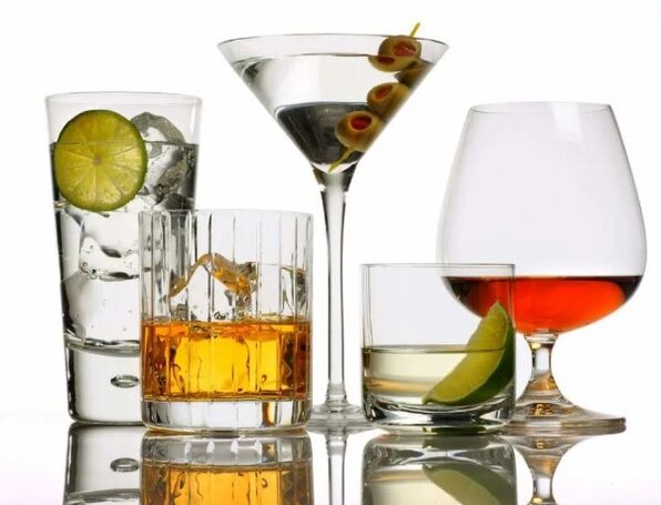 Verschiedene Alkohole